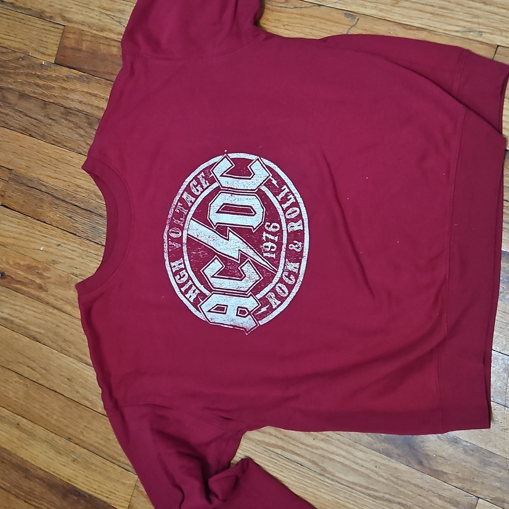 AC/DC Maroon High Voltage Tee